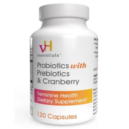 vH Essentials Probiotics with Prebiotics, Cranberry Feminine Health Capsules in Pakistan