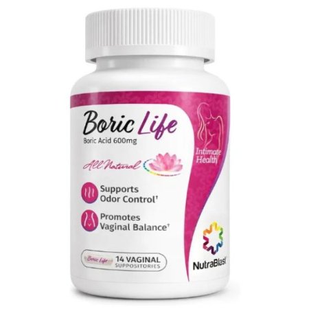 NutraBlast Boric Acid, 600 mg, 14 Vaginal Suppositories in Pakistan