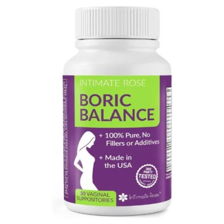 Intimate Rose Boric Acid Vaginal Suppositories, 30 Count in Pakistan