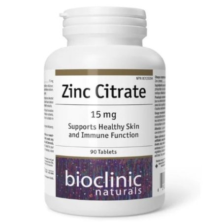 BioClinic Naturals Zinc Citrate 15 mg, 90 Tablets in Pakistan