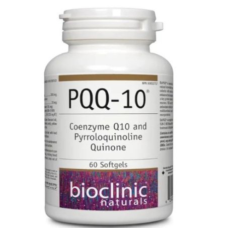 Bioclinic Naturals PQQ-10 = CoQ10 Supplement 200 mg, PQQ (BioPQQ) Q10, 60 Softgels in Pakistan