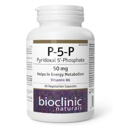 BioClinic Naturals P-5-P Pyridoxal 5’-phosphate Vitamin B6 50 mg, 30 Vegetarian Capsules in Pakistan