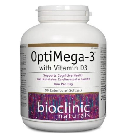 BioClinic Naturals OptiMega-3 with 1,425 mg Fish Oil & 1,000 IU Vitamin D3, 90 Enteripure Softgels in Pakistan
