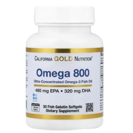 California Gold Nutrition, Omega 800 Ultra-Concentrated Omega Gelatin Softgels in Pakistan