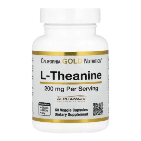 California Gold Nutrition, L-Theanine, 200 mg,  Capsules 