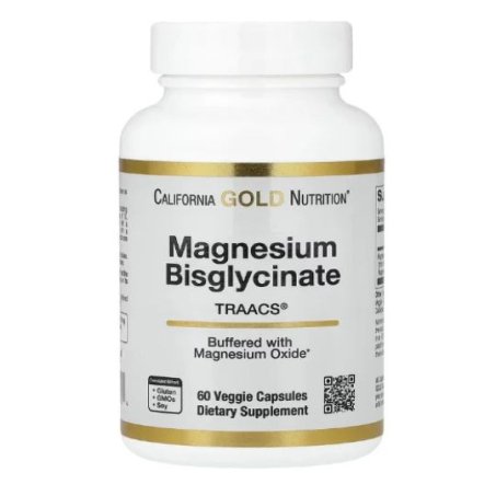 California Gold Nutrition Magnesium Bisglycinate Chelate Capsules 