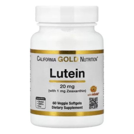California Gold Nutrition Lutein 20mg Softgels Capsules