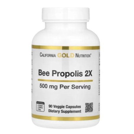 California Gold Nutrition, Bee Propolis 2X, 500 mg,Capsules 
