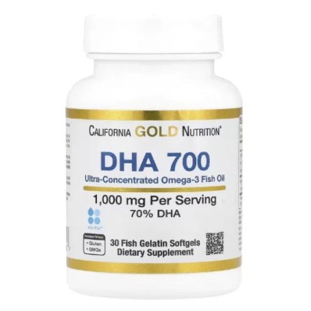California Gold Nutrition, DHA 700 1,000 mg Softgels Capsules 
