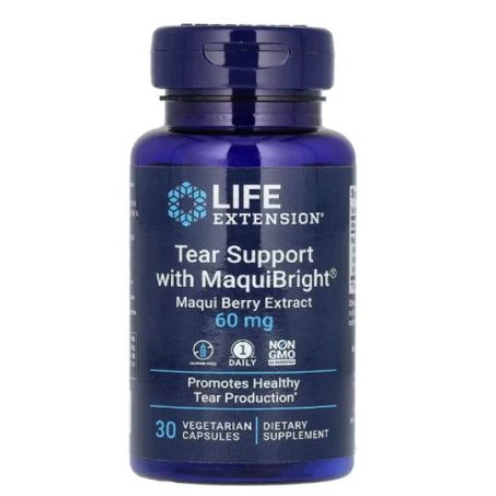 Life Extension, Tear Support with MaquiBright 60 mg Capsules 