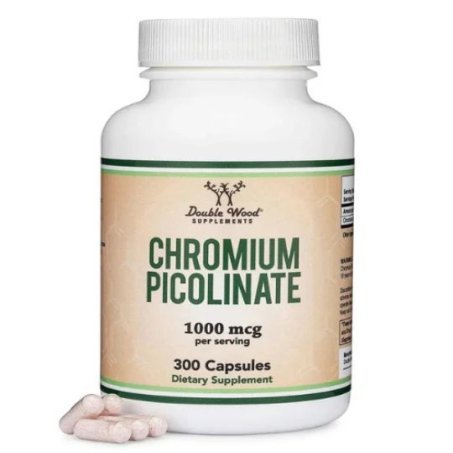 Double Wood Supplements, Chromium Picolinate, 1000 mcg Capsules