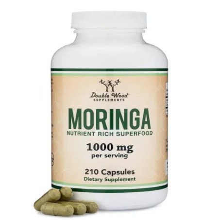 Double Wood Supplements, Moringa, 1000 mg Capsules