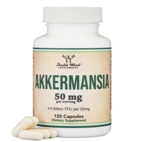 Double Wood Supplements, Akkermansia, 50 mg Capsules