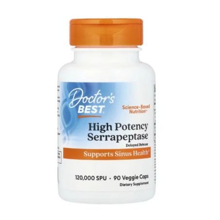 Doctor's Best, High Potency Serrapeptase, 90 Veggie Caps in Pakistan