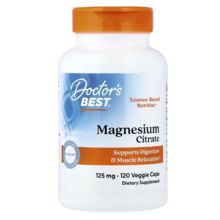 Doctor's Best, Magnesium Citrate, 125 mg, 120 Veggie Caps in Pakistan
