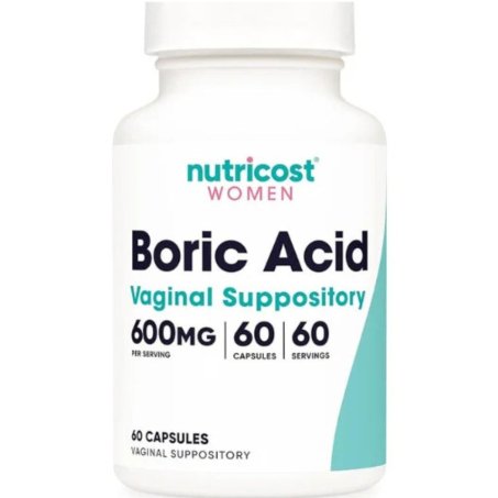 Nutricost Boric Acid Vaginal Suppository 600mg, 60 Capsules in Pakistan