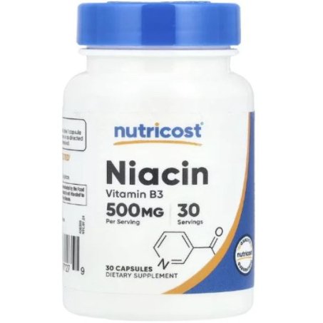 Nutricost, Niacin, 500 mg, 30 Capsules in Pakistan