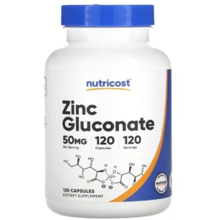 Nutricost, Zinc Gluconate, 50 mg, 120 Capsules in Pakistan