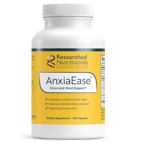 Researched Nutritionals AnxiaEase Stress and Mood Support Capsules 