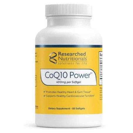 Researched Nutritionals CoQ10 Power 400mg Softgels