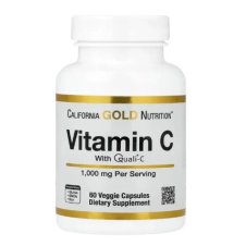California Gold Nutrition, Vitamin C 1,000 mg Capsules 