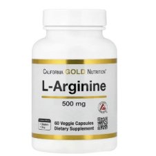 California Gold Nutrition, L-Arginine, 500 mg, Capsules 