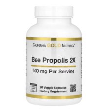 California Gold Nutrition, Bee Propolis 2X, 500 mg,Capsules 