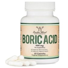Double Wood Supplements Boric Acid 600 mg 60 Capsules