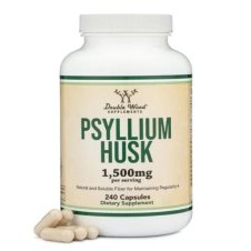 Double Wood Supplements, Psyllium Husk, 1,500 mg Capsules