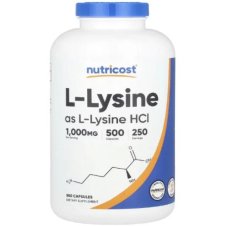 Nutricost, L-Lysine, 1,000 mg, 500 Capsules in Pakistan