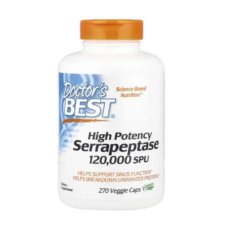 Doctor's Best, High Potency Serrapeptase, 120,000 SPU, 270 Veggie Caps in Pakistan