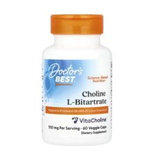 Doctor's Best, Choline L-Bitartrate, 60 Veggie Caps in Pakistan