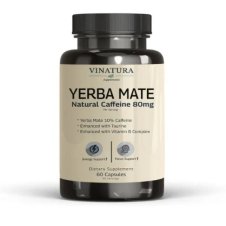 VINATURA  Mate Natural Caffeine  Taurine 80mg Capsules 