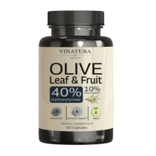 VINATURA Olive Leaf Fruit 40% Hydroxytyrosol Capsules 